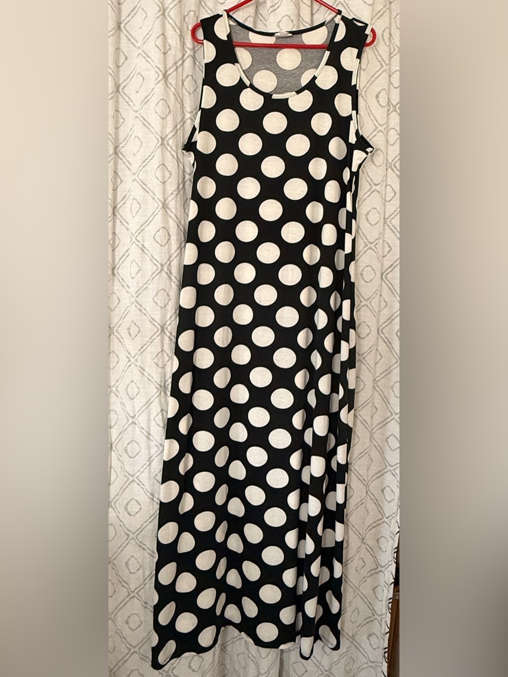 LuLaRoe Dani Dress. Black White Polka Dots